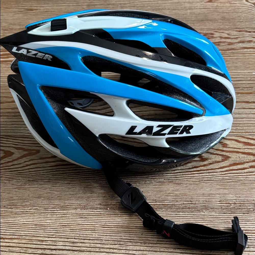 Lazer Blue & White Cycling Helmet